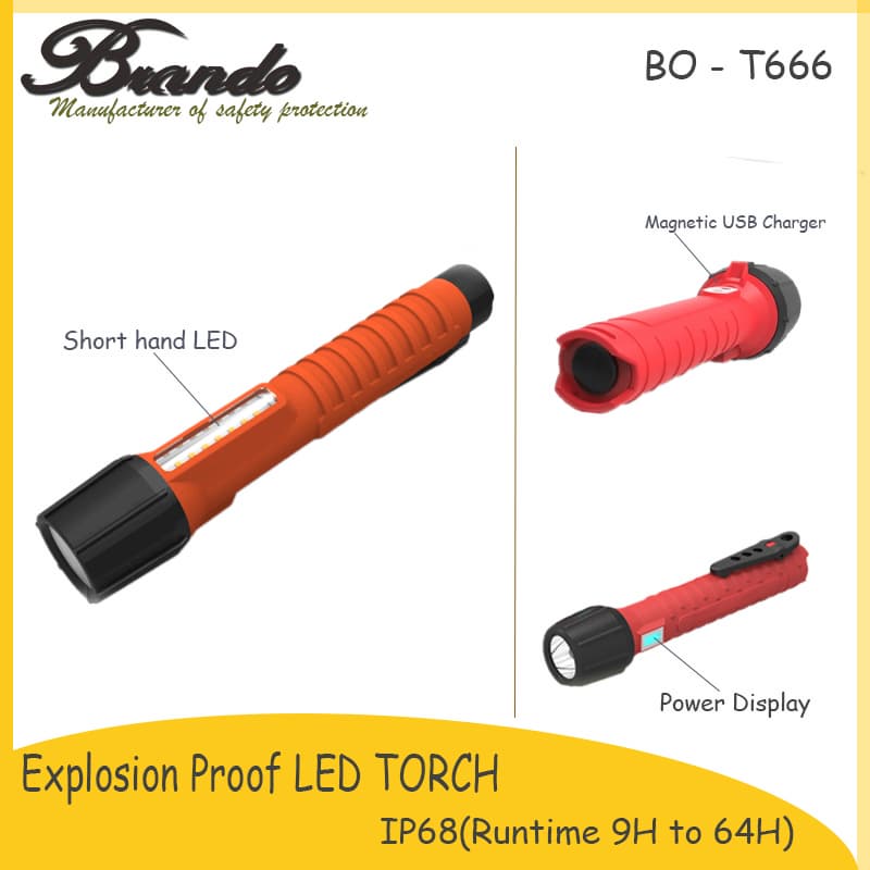 Explosion_proof LED Torch with OLED Display